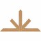 Ekena Millwork Saratoga Timber Gable Bracket, Western Red Cedar, 72"W x 39"H x 5 1/2"D x 5 1/2"F, 13/12 Pitch GBW072X39X0606SAR00SWR - alternate 1